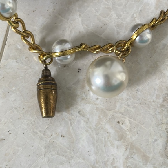 BETSEY JOHNSON BLACK QUILTED FABULOUS SKULL BAG - Picture 5 of 16